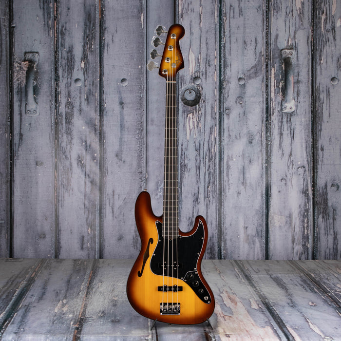 Fender Limited Edition Suona Jazz Bass Thinline Semi-Hollowbody Bass, Violin Burst