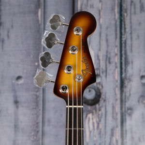 Fender Limited Edition Suona Jazz Bass Thinline Semi-Hollowbody Bass Guitar, Violin Burst, front headstock