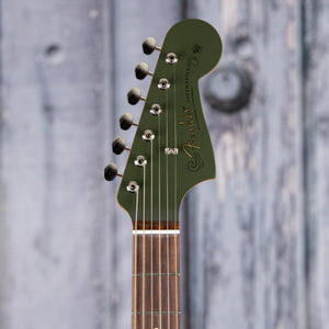 Fender Limited Edition Vintera II '50s Jazzmaster Electric Guitar, Olive, front headstock