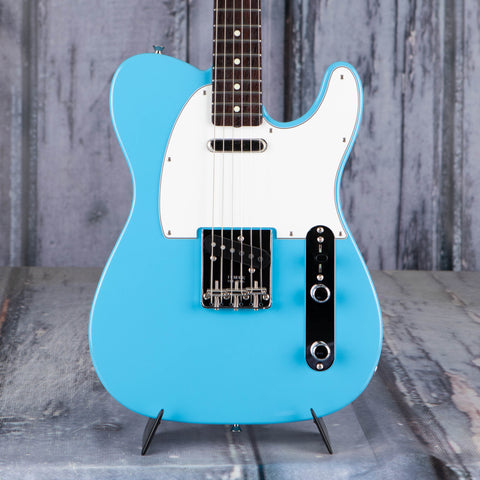 Fender Made In Japan Limited International Color Telecaster Electric Guitar, Maui Blue, front closeup