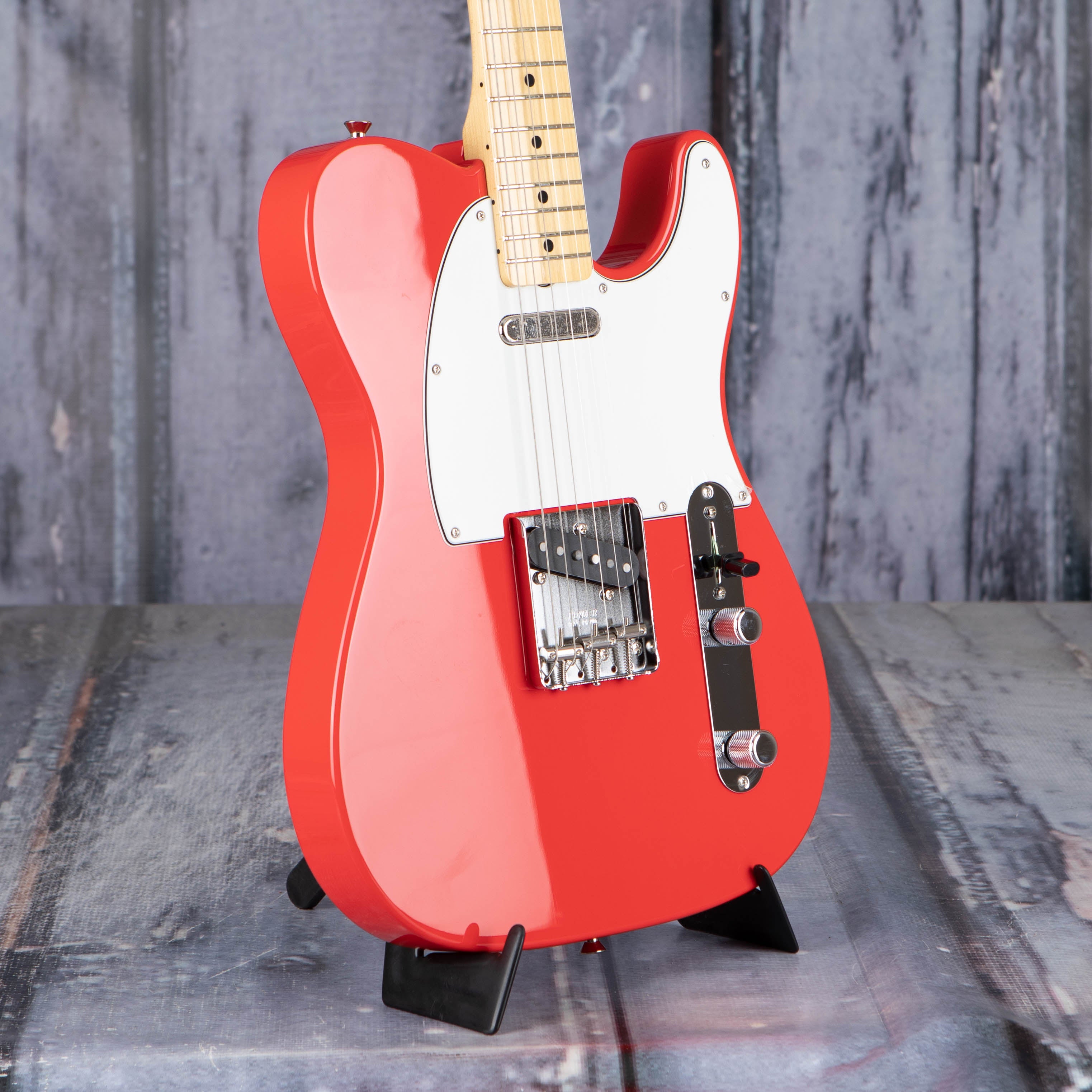 Fender Made In Japan Limited International Color Telecaster Electric Guitar, Morocco Red, angle