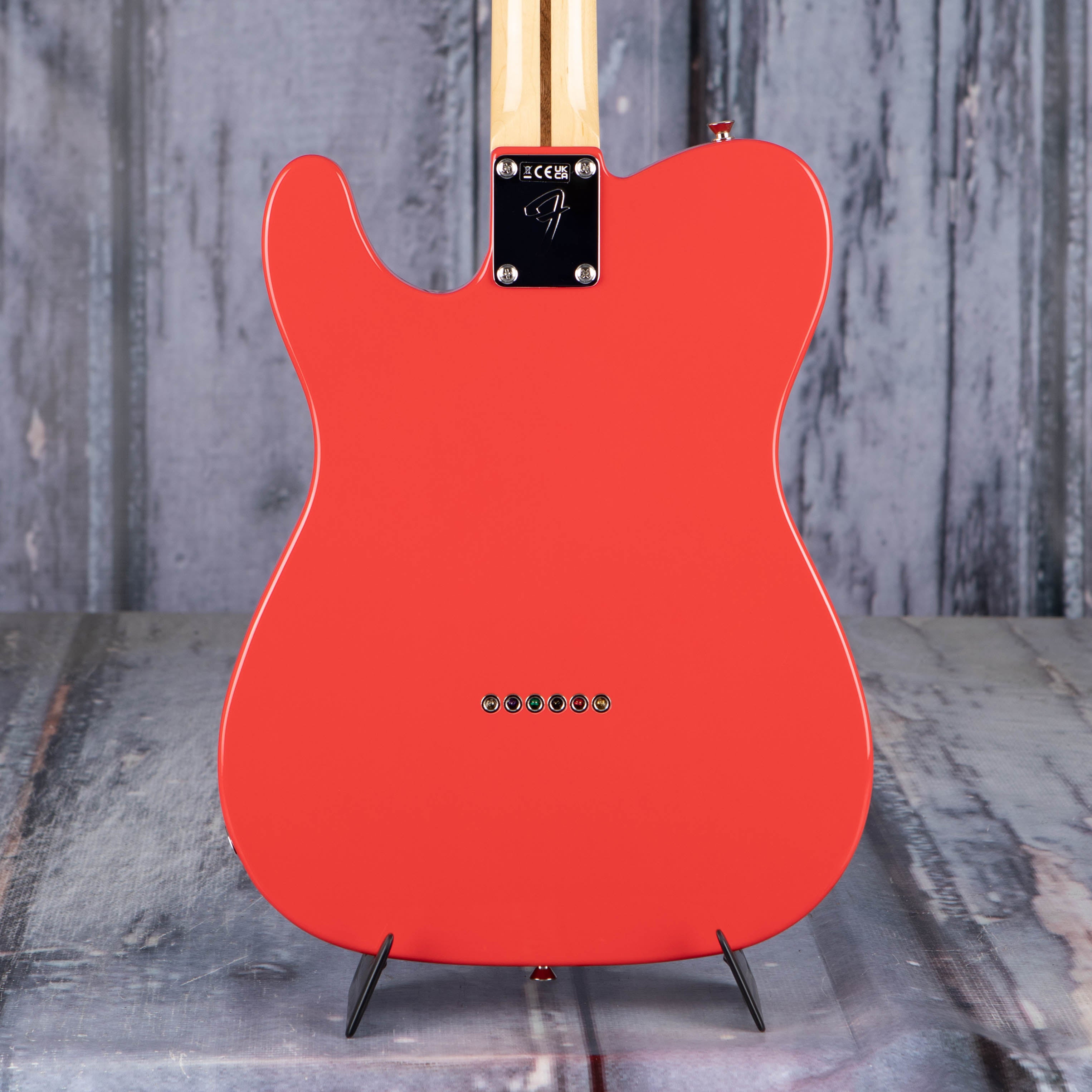 Fender Made In Japan Limited International Color Telecaster Electric Guitar, Morocco Red, back closeup