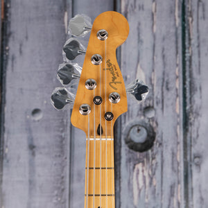 Fender Player II Modified Active Jazz Bass V 5-String Bass Guitar, Dusk, front headstock