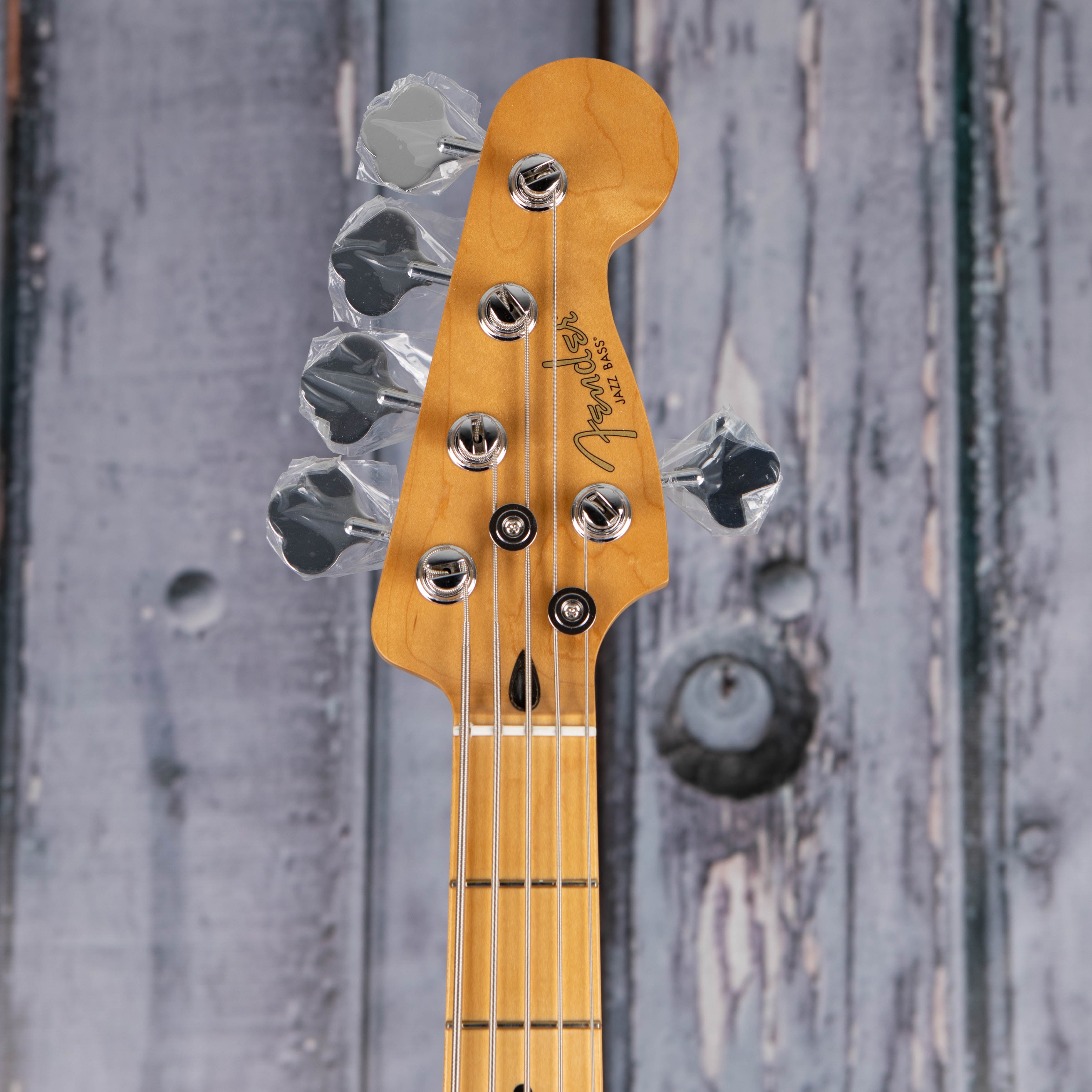 Fender Player II Modified Active Jazz Bass V 5-String Bass Guitar, Dusk, front headstock