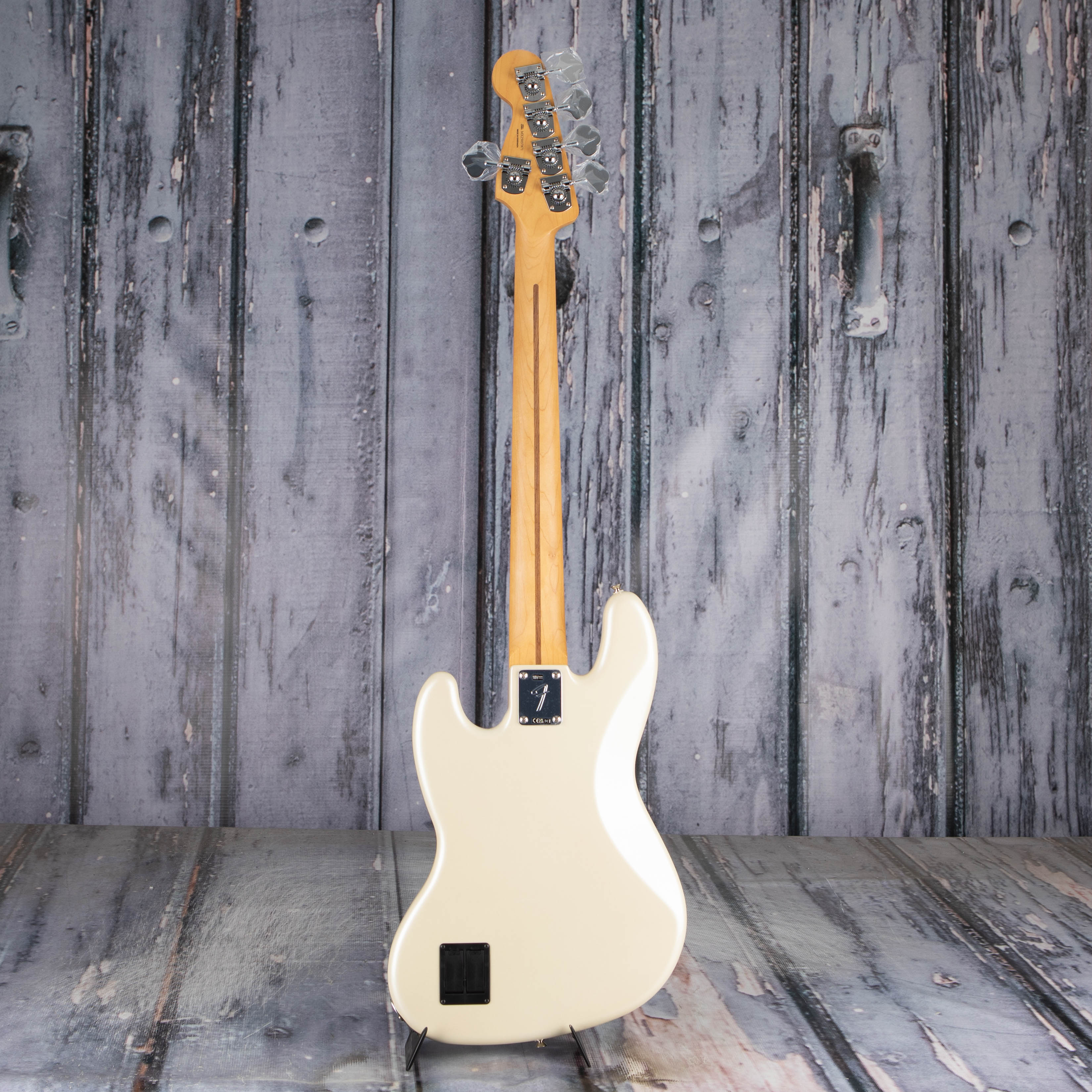Fender Player II Modified Active Jazz Bass V 5-String Bass Guitar, Olympic Pearl, back