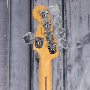 Fender Player II Modified Active Jazz Bass V 5-String Bass Guitar, Olympic Pearl, back headstock