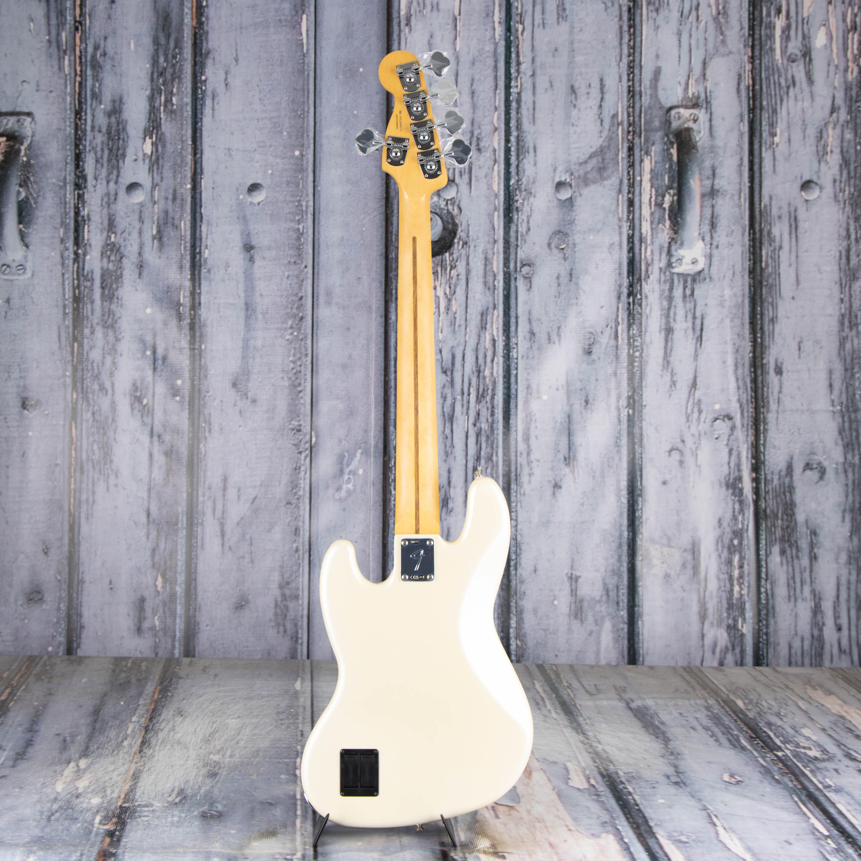 Fender Player II Modified Active Jazz Bass V 5-String Bass Guitar, Olympic Pearl, back