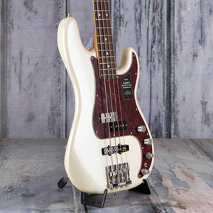 Fender Player II Modified Active Precision Bass Guitar, Olympic Pearl, angle