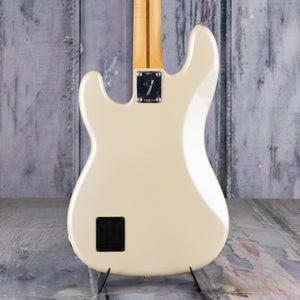 Fender Player II Modified Active Precision Bass Guitar, Olympic Pearl, back closeup