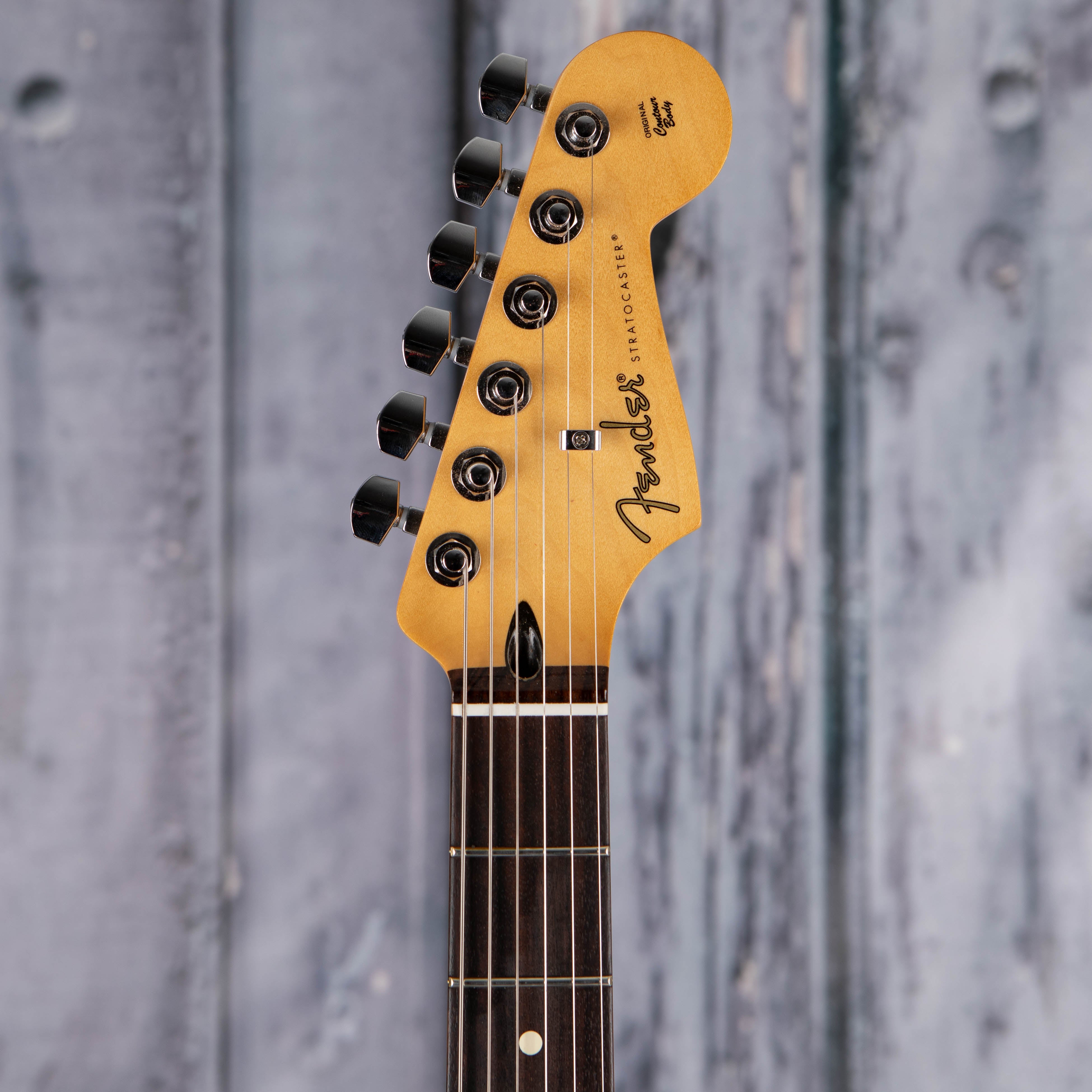 Fender Player II Modified Stratocaster Electric Guitar, Olympic Pearl, front headstock