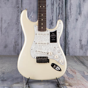 Fender Player II Modified Stratocaster Electric Guitar, Olympic Pearl, front closeup