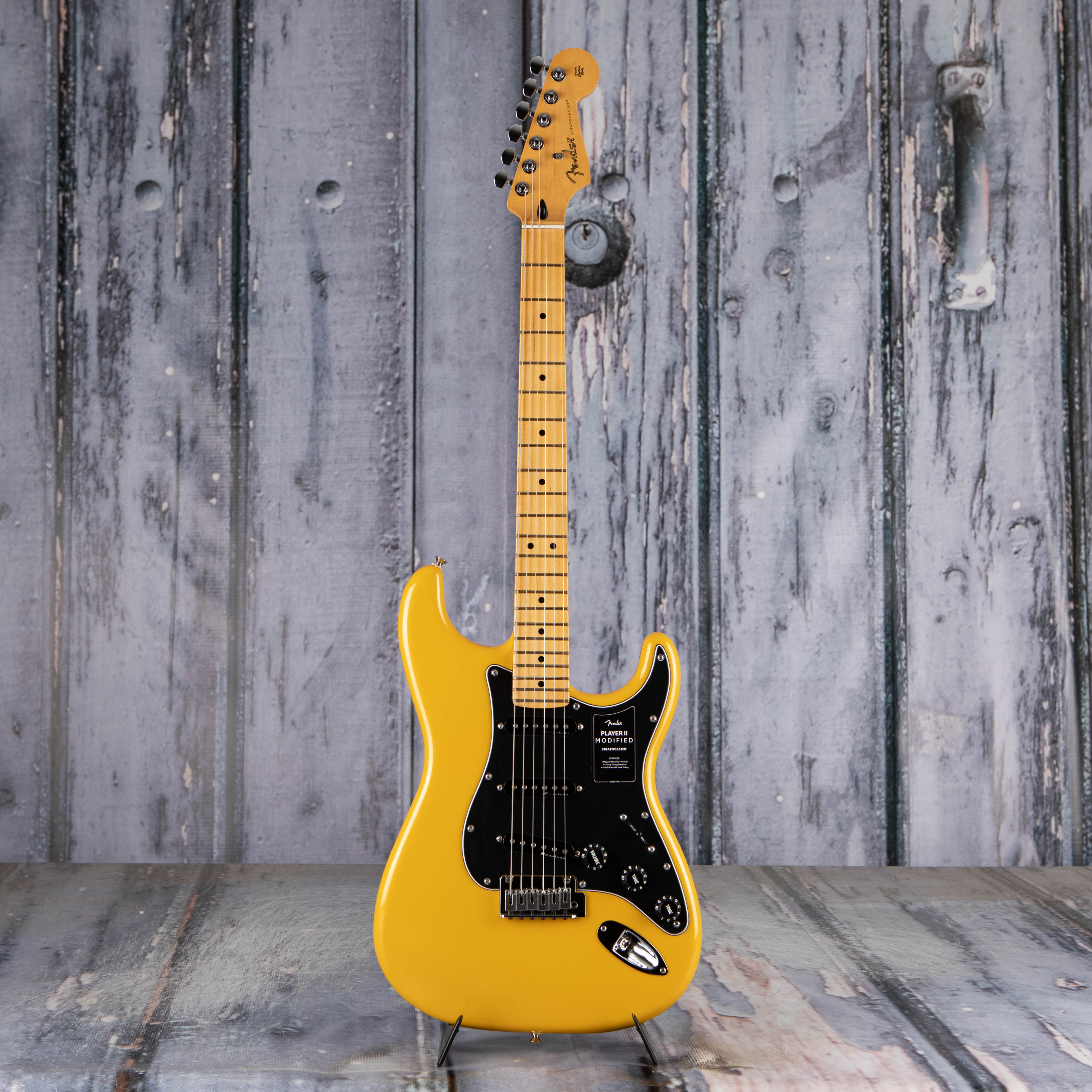 Fender Player II Modified Stratocaster Electric Guitar, Sunshine Yellow, front
