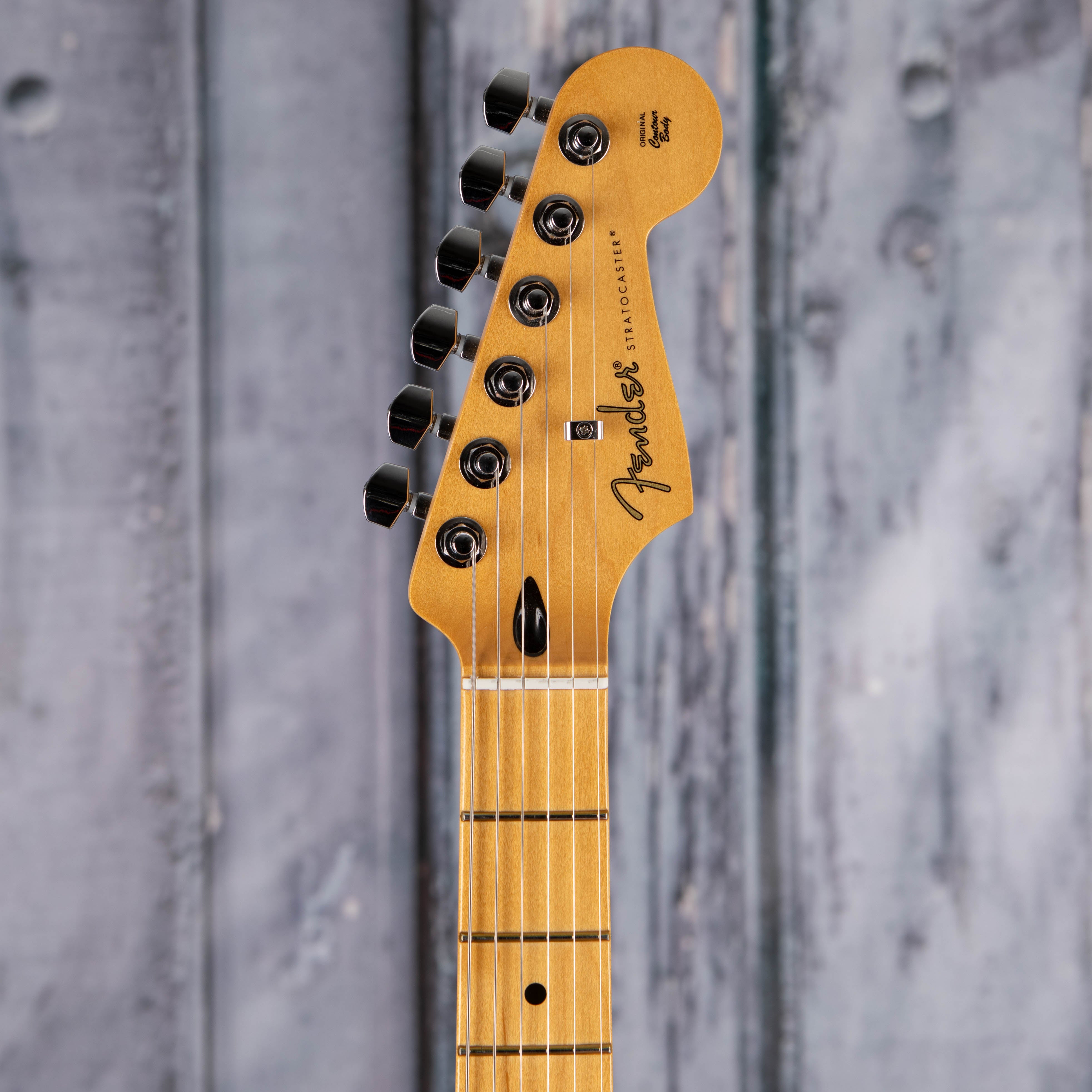 Fender Player II Modified Stratocaster Electric Guitar, Sunshine Yellow, front headstock