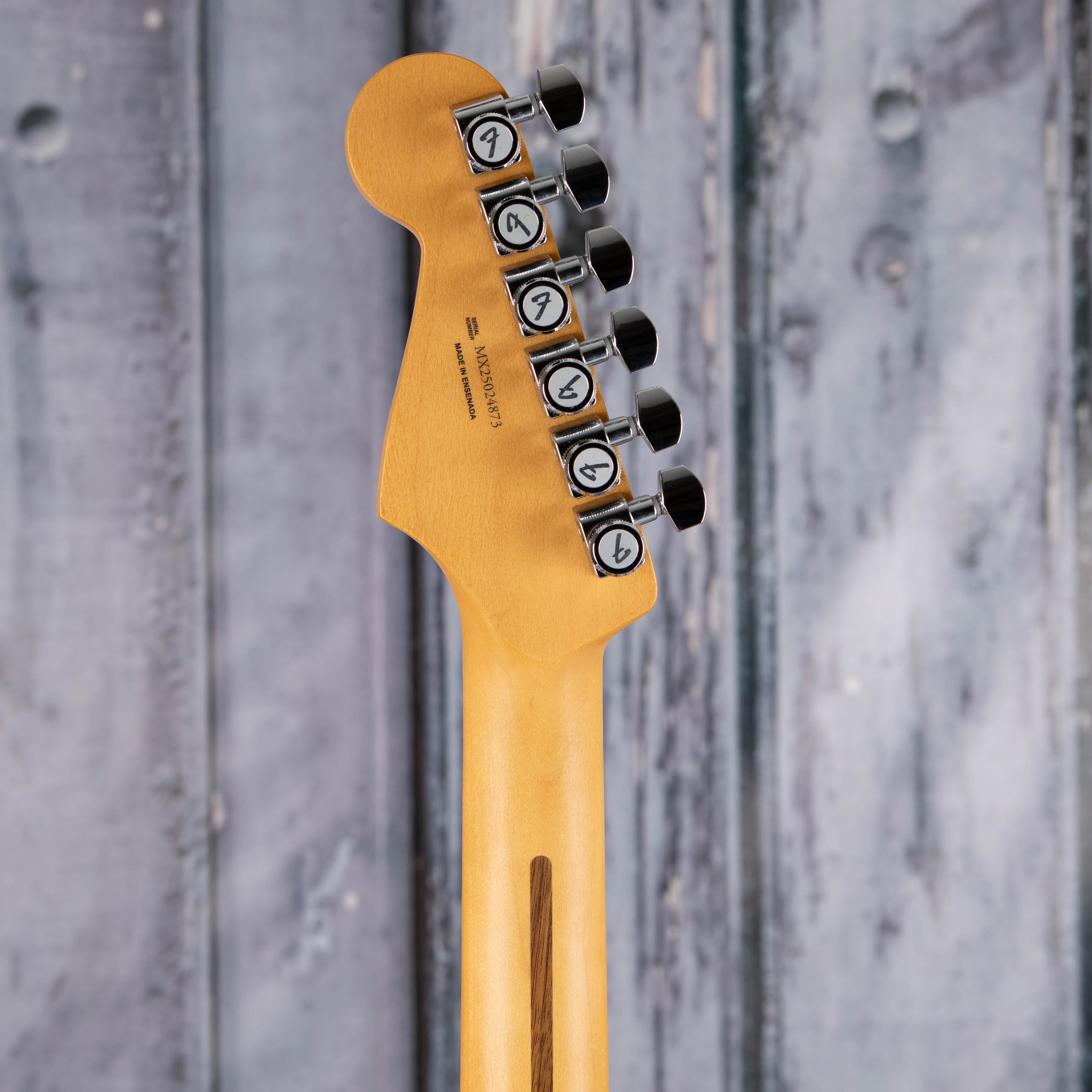 Fender Player II Modified Stratocaster Electric Guitar, Sunshine Yellow, back headstock