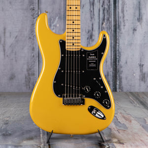 Fender Player II Modified Stratocaster Electric Guitar, Sunshine Yellow, front closeup