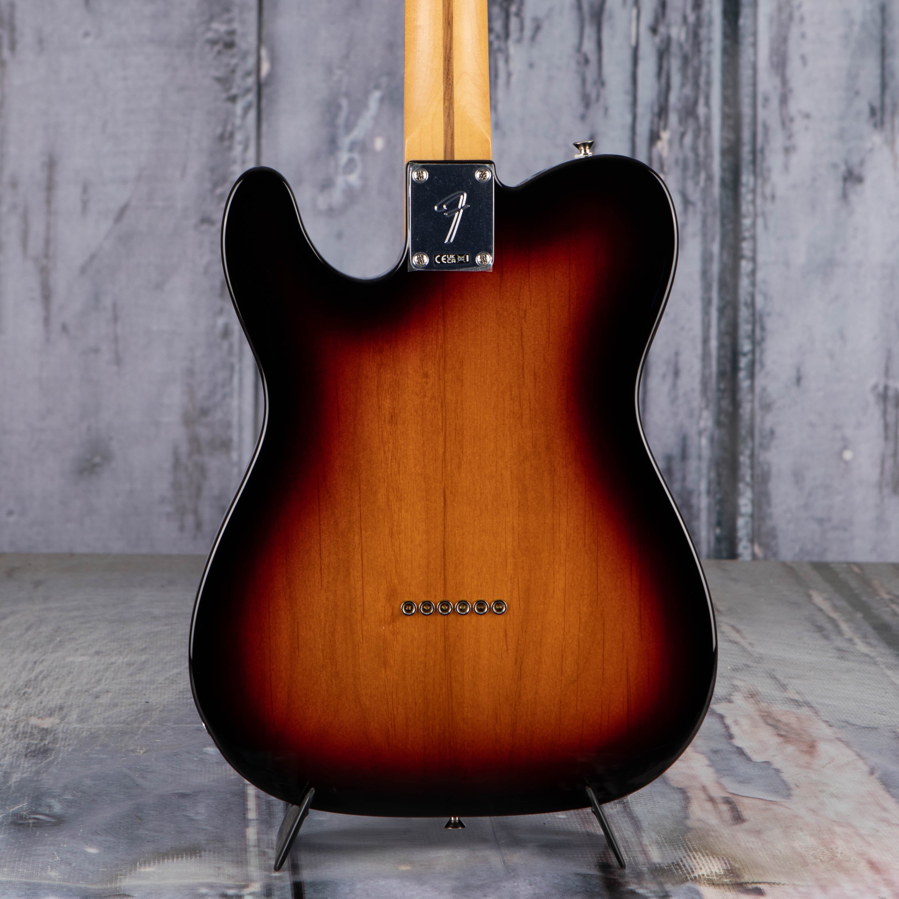 Fender Player II Modified Telecaster SH Electric Guitar, 3 Tone Sunburst, back closeup