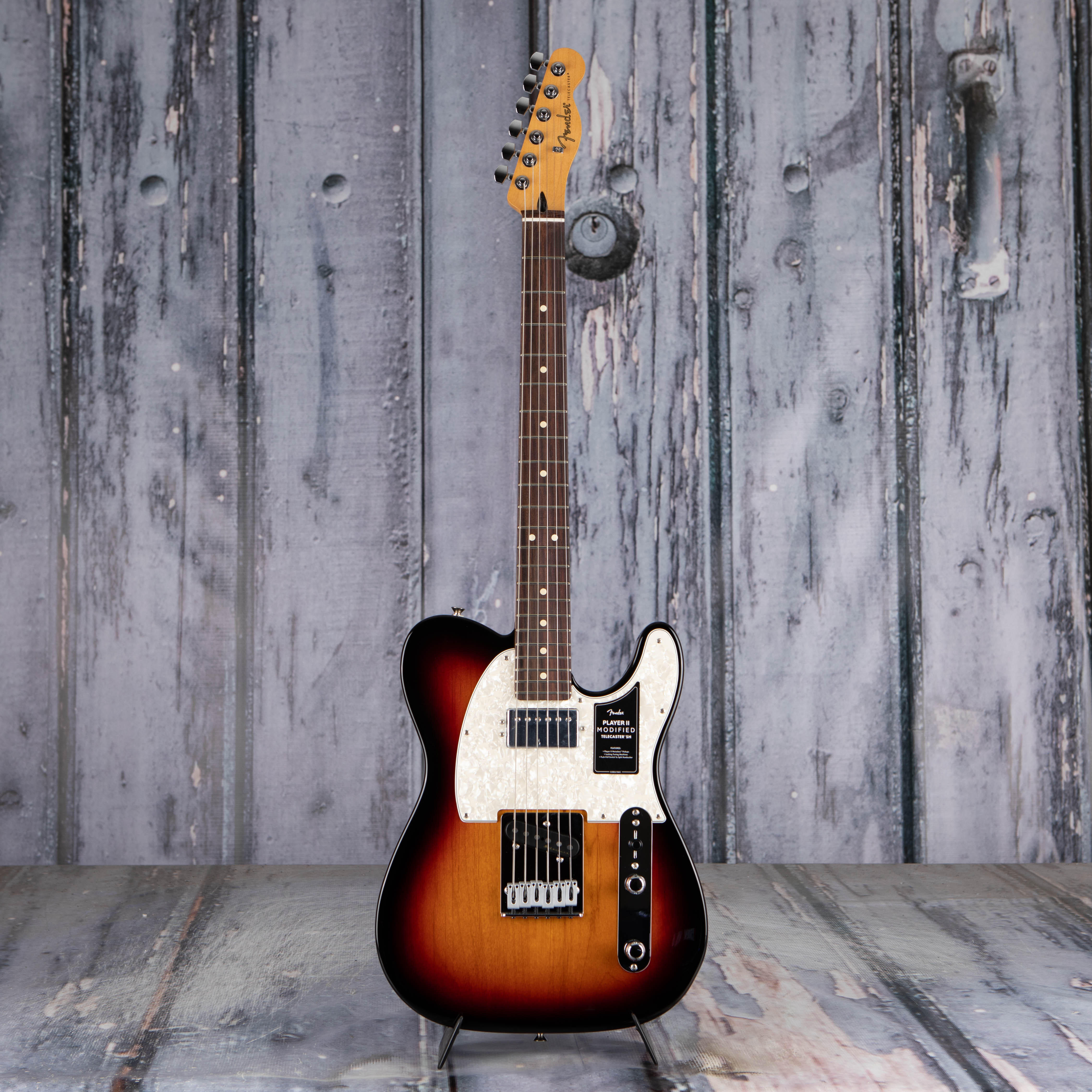 Fender Player II Modified Telecaster SH Electric Guitar, 3 Tone Sunburst, front