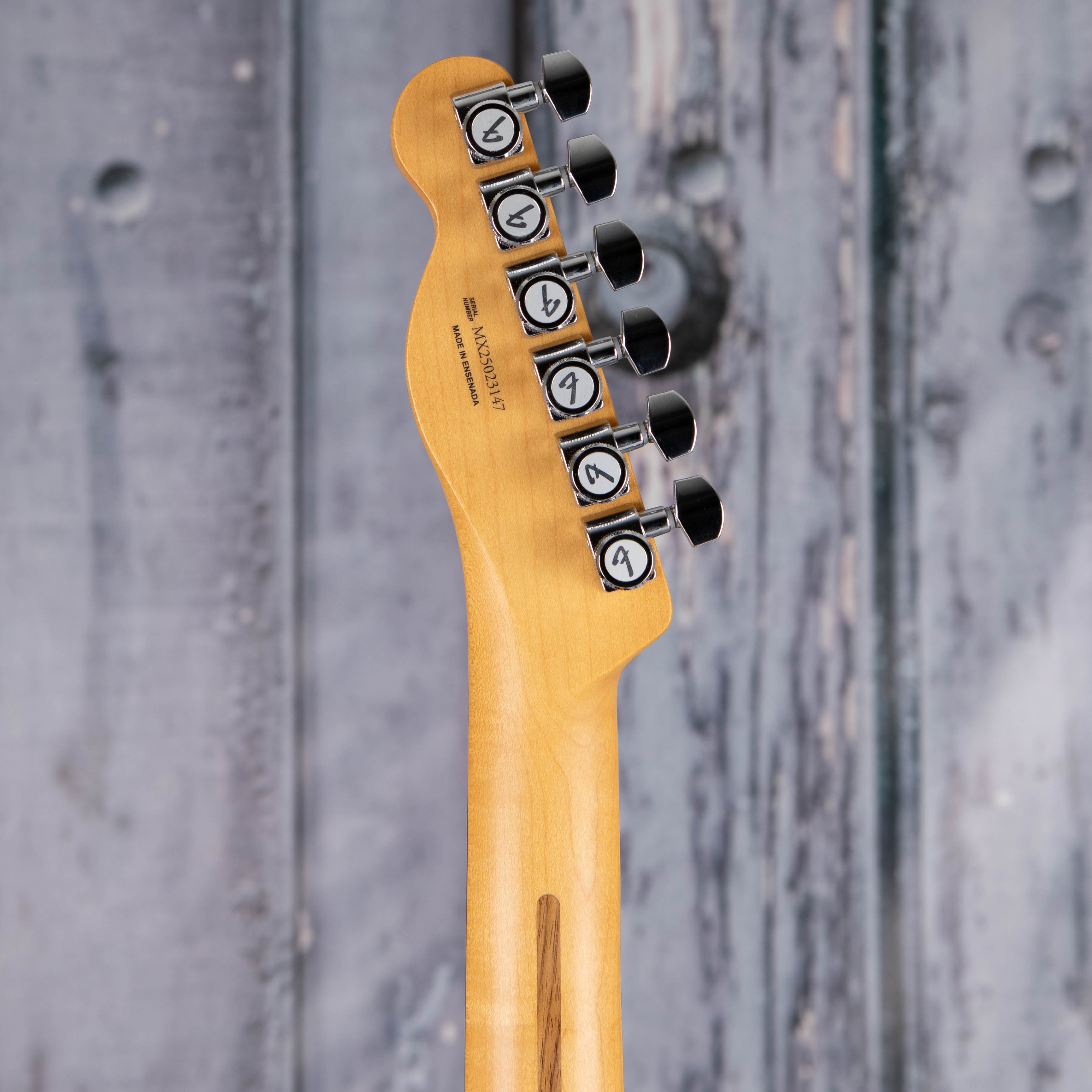Fender Player II Modified Telecaster SH Electric Guitar, 3 Tone Sunburst, back headstock