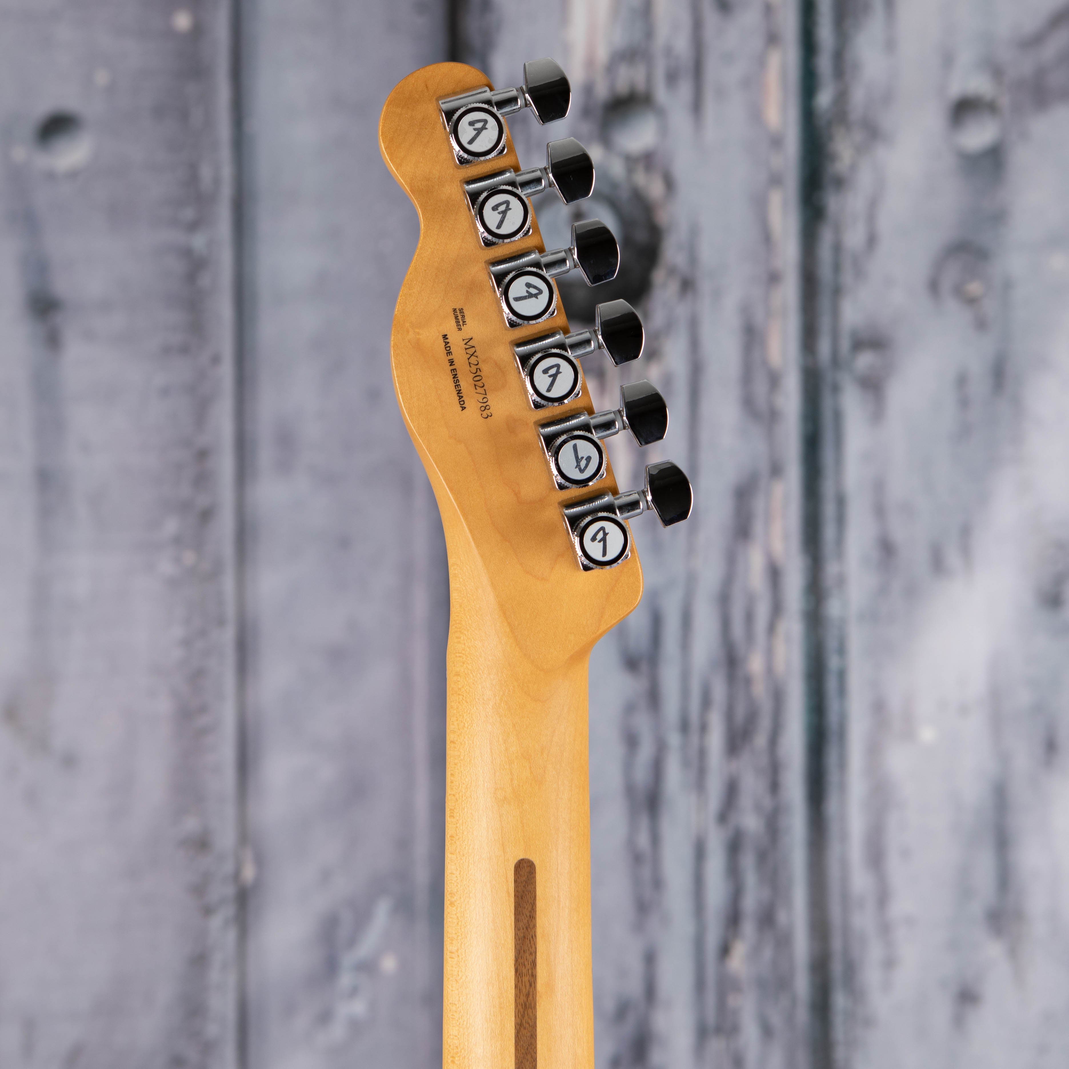 Fender Player II Modified Telecaster SH Electric Guitar, Sunshine Yellow, back headstock