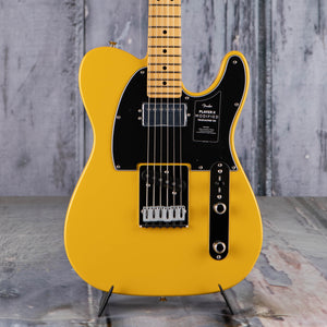 Fender Player II Modified Telecaster SH Electric Guitar, Sunshine Yellow, front closeup