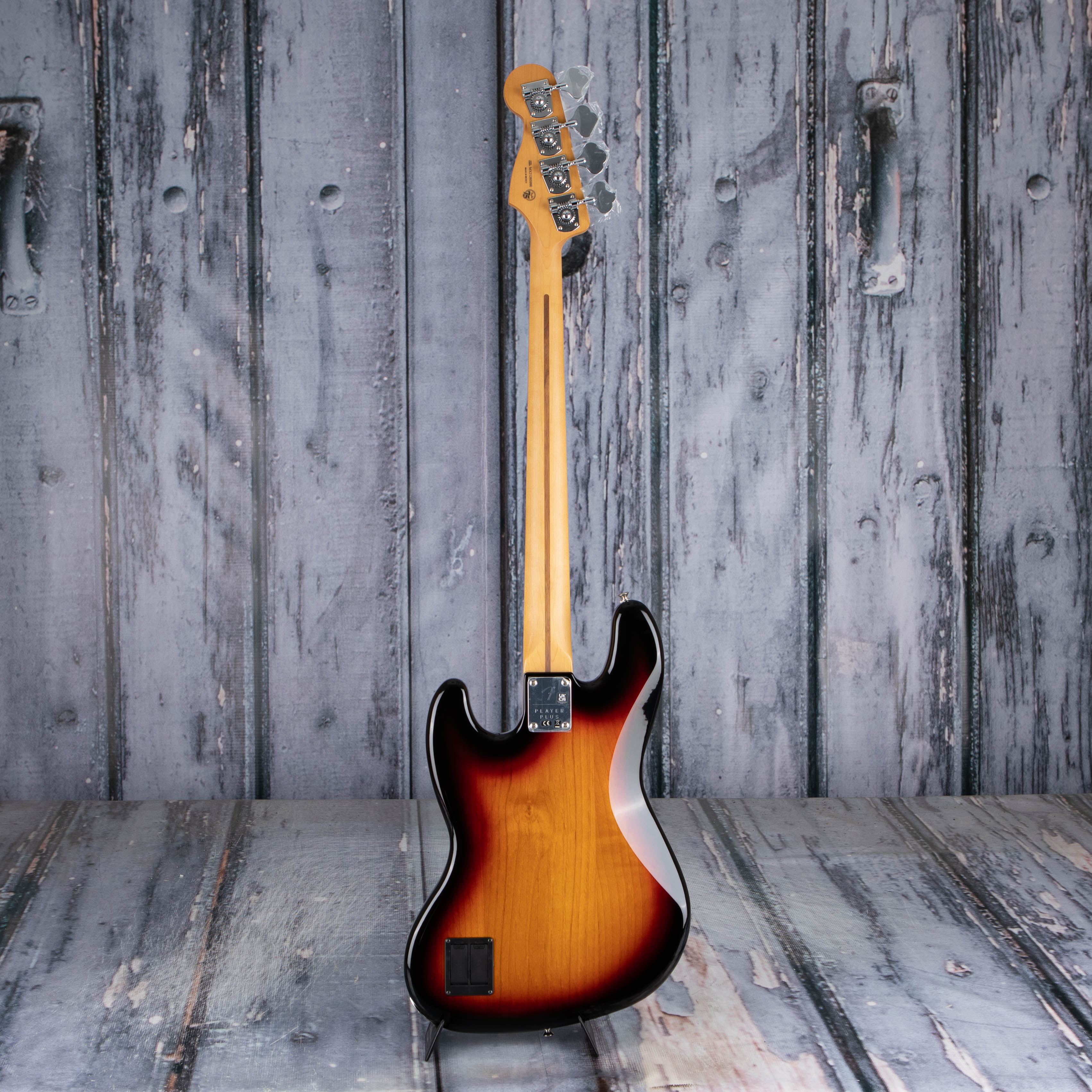 Fender Player Plus Jazz Bass Guitar, 3-Color Sunburst, back
