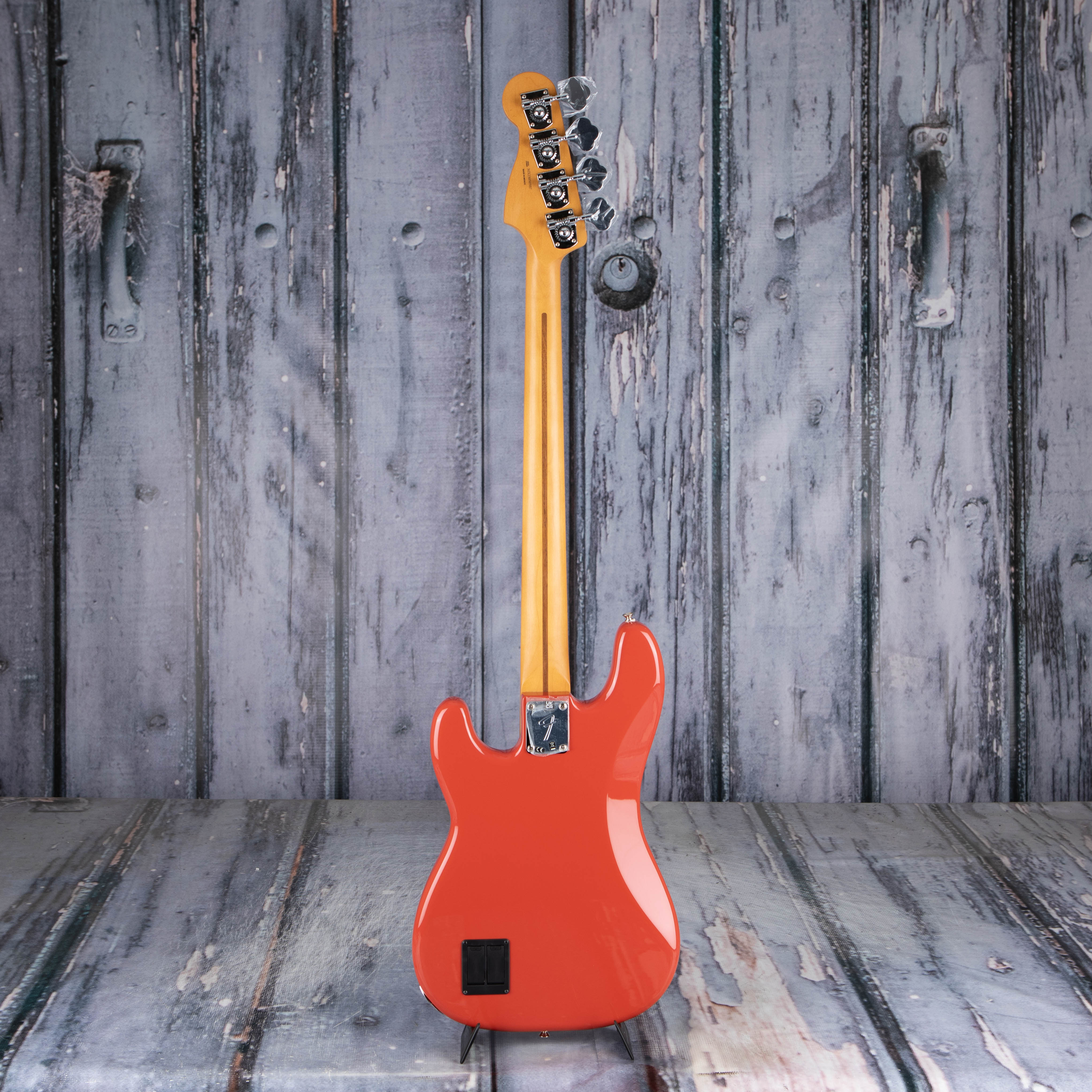 Fender Player Plus Precision Bass Guitar, Fiesta Red, back
