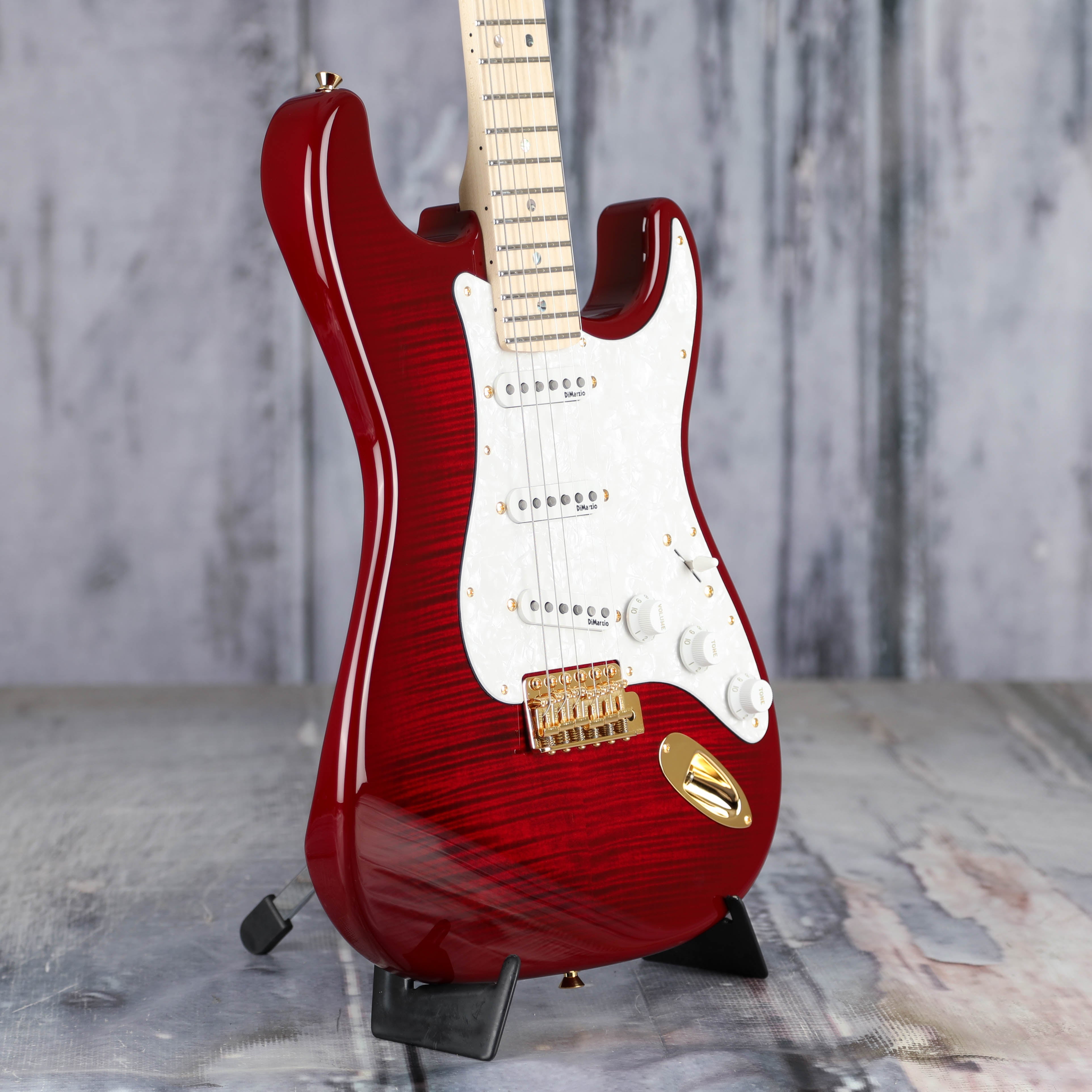ギター RITAO Fender Richie Kotzen Stratocaster, Transparent Red Burst