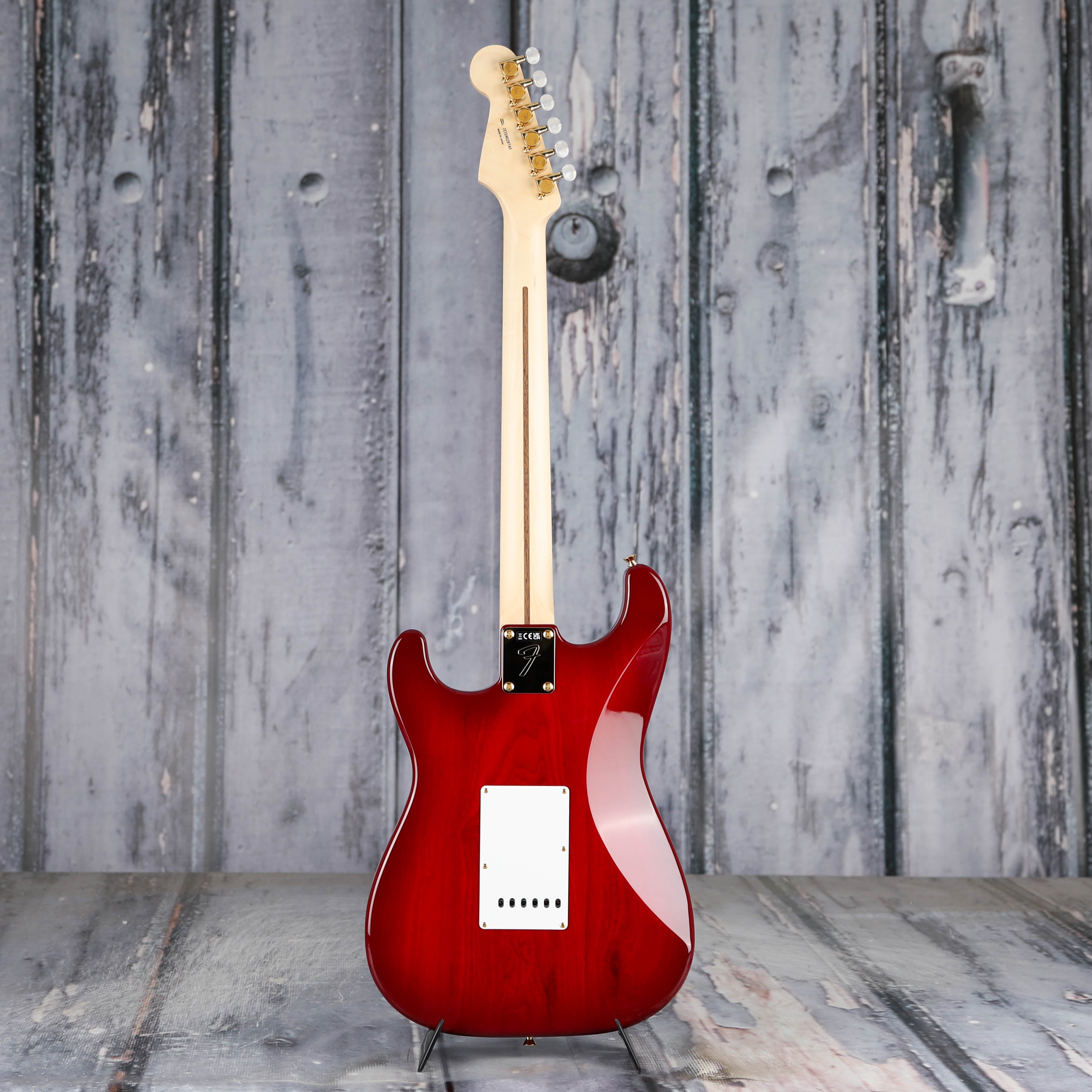 Fender Richie Kotzen Stratocaster Electric Guitar, Transparent Red Burst, back