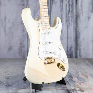 Fender Richie Kotzen Stratocaster Electric Guitar, Transparent White Burst, angle
