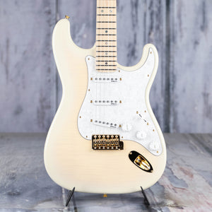 Fender Richie Kotzen Stratocaster Electric Guitar, Transparent White Burst, front closeup