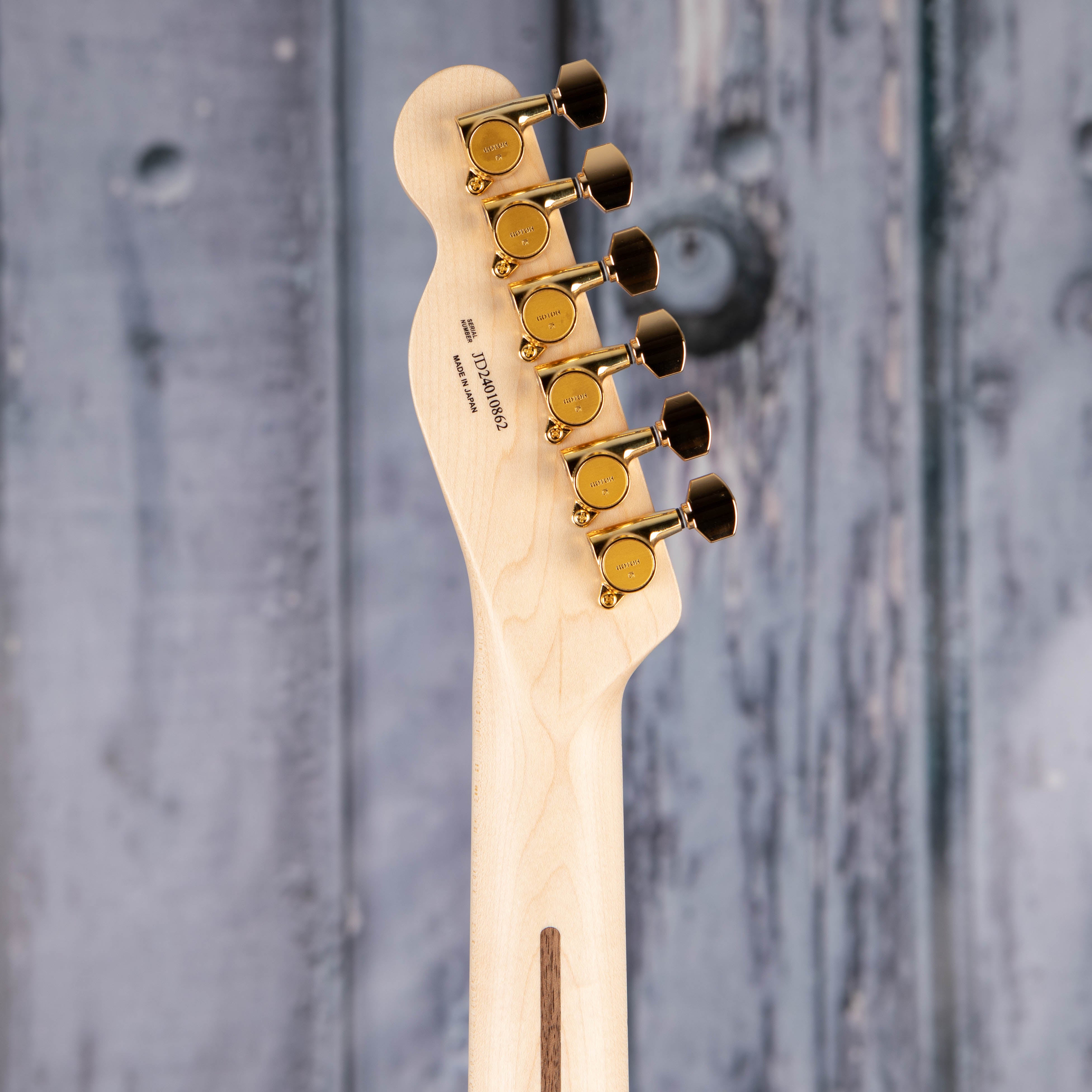 Fender Richie Kotzen Telecaster Electric Guitar, Brown Sunburst, back headstock