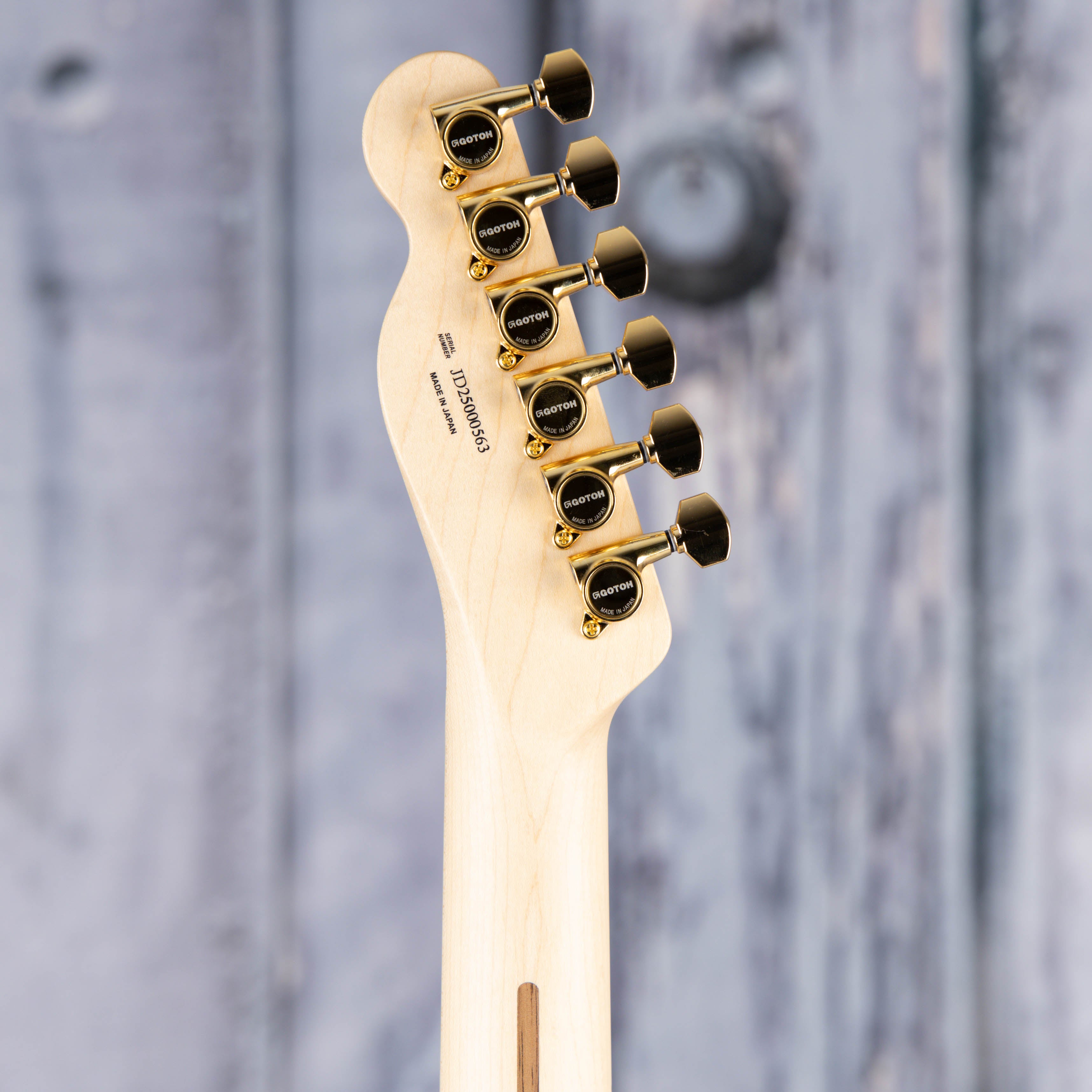 Fender Richie Kotzen Telecaster Electric Guitar, Brown Sunburst, back headstock