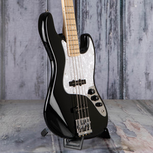 Fender U.S.A. Geddy Lee Jazz Bass Guitar, Black, angle