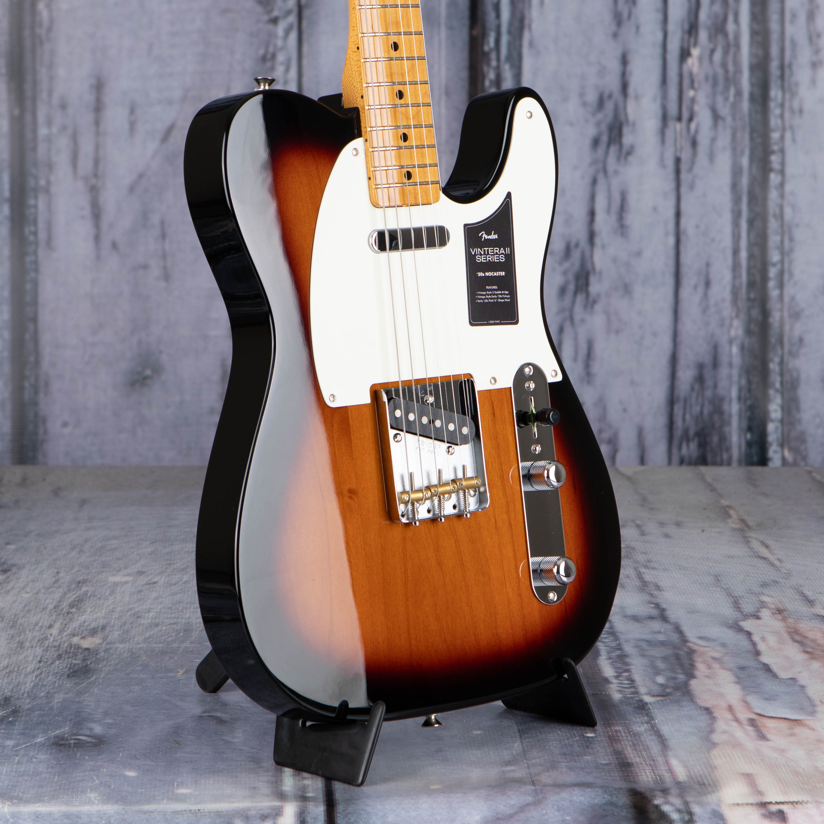 Fender Vintera II '50s Nocaster Electric Guitar, 2-Color Sunburst, angle