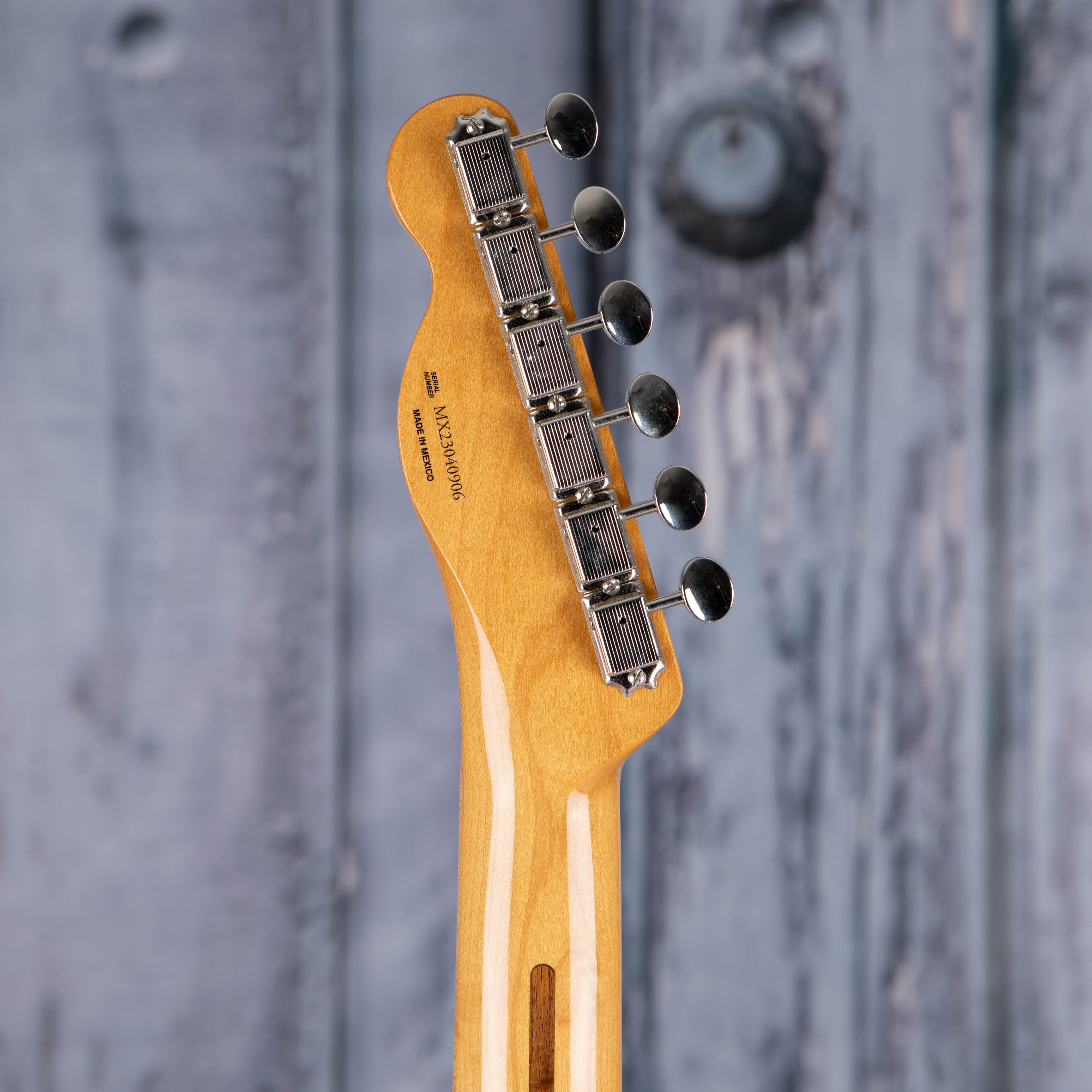 Fender Vintera II '50s Nocaster Electric Guitar, 2-Color Sunburst, back headstock