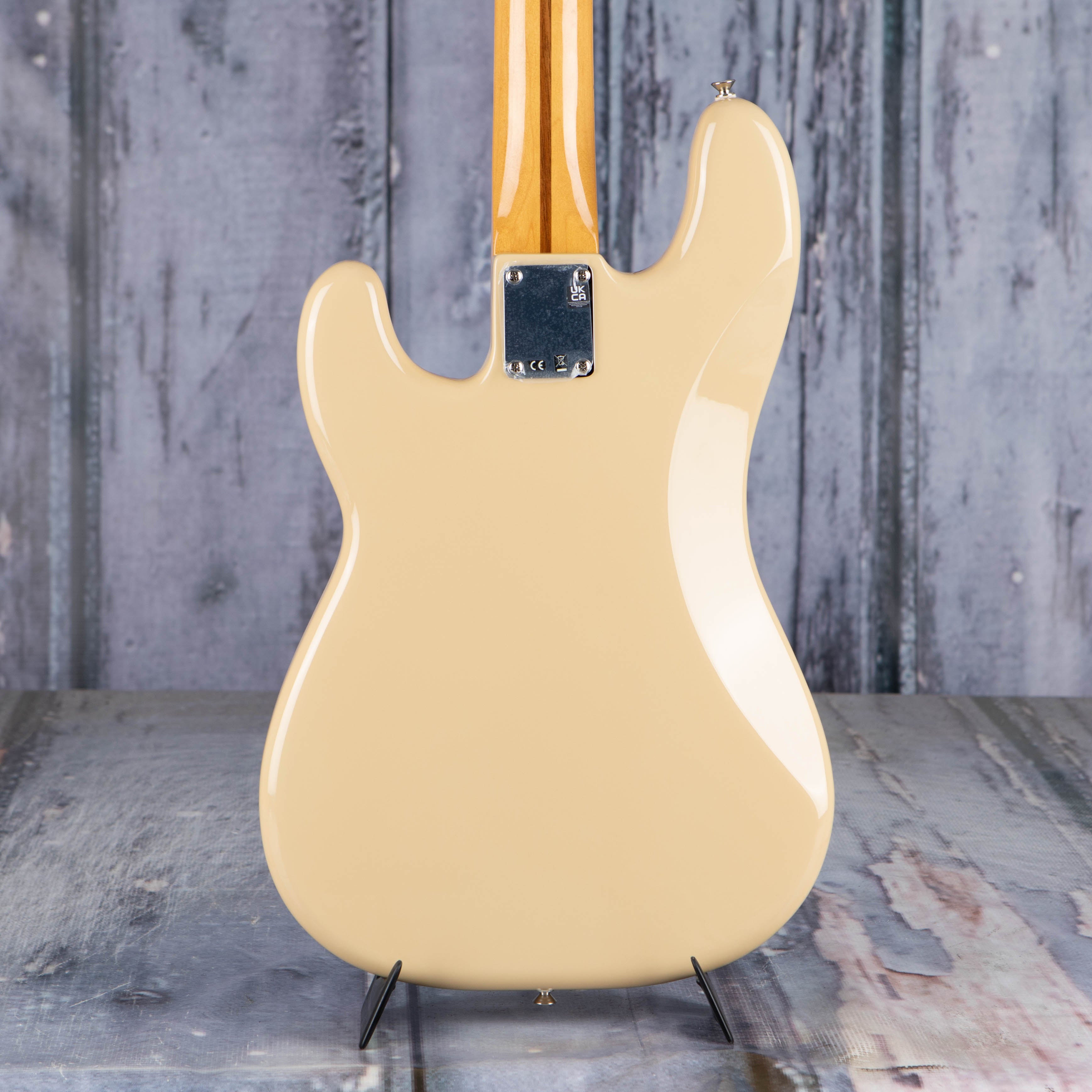 Fender Vintera II '50s Precision Bass Guitar, Desert Sand, back closeup