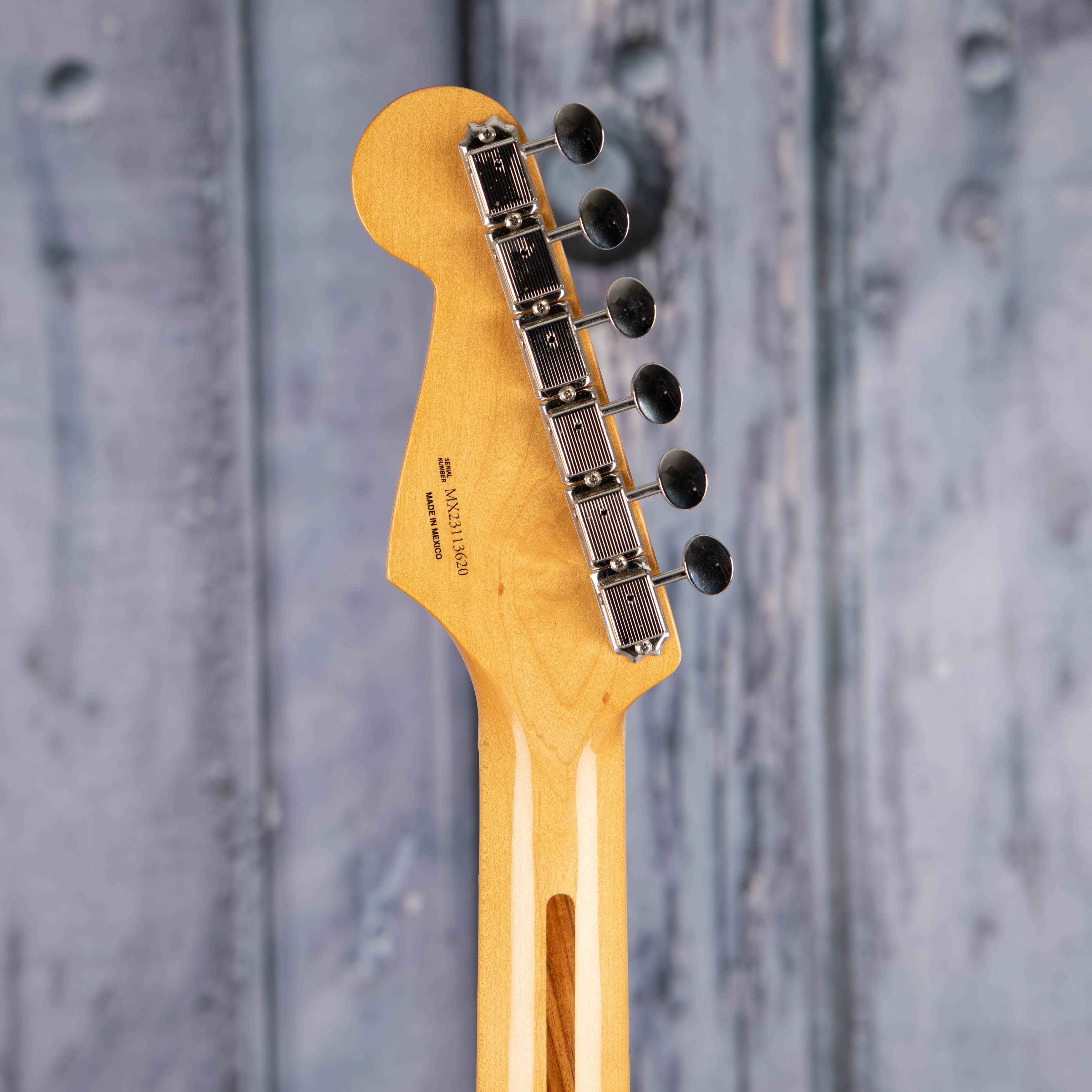 Fender Vintera II '50s Stratocaster Electric Guitar, Black, back headstock