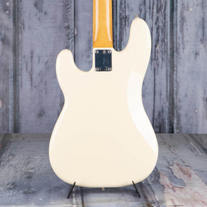 Fender Vintera II '60s Precision Bass Guitar, Olympic White, back closeup