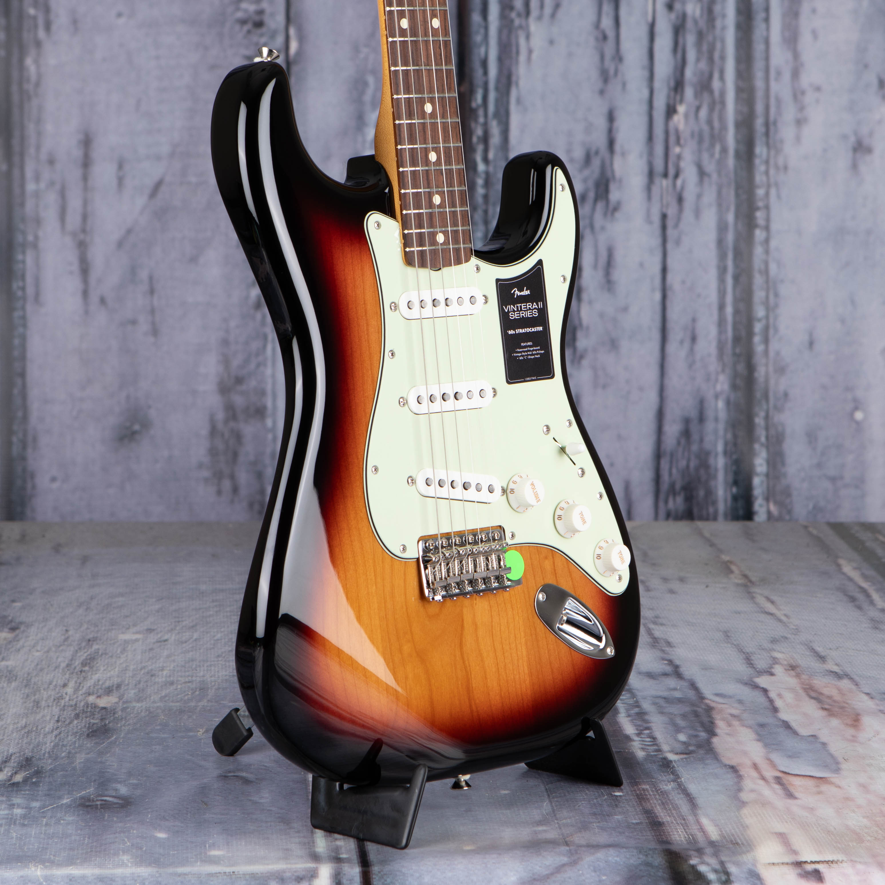 Fender Vintera II '60s Stratocaster Electric Guitar, 3-Color Sunburst, angle