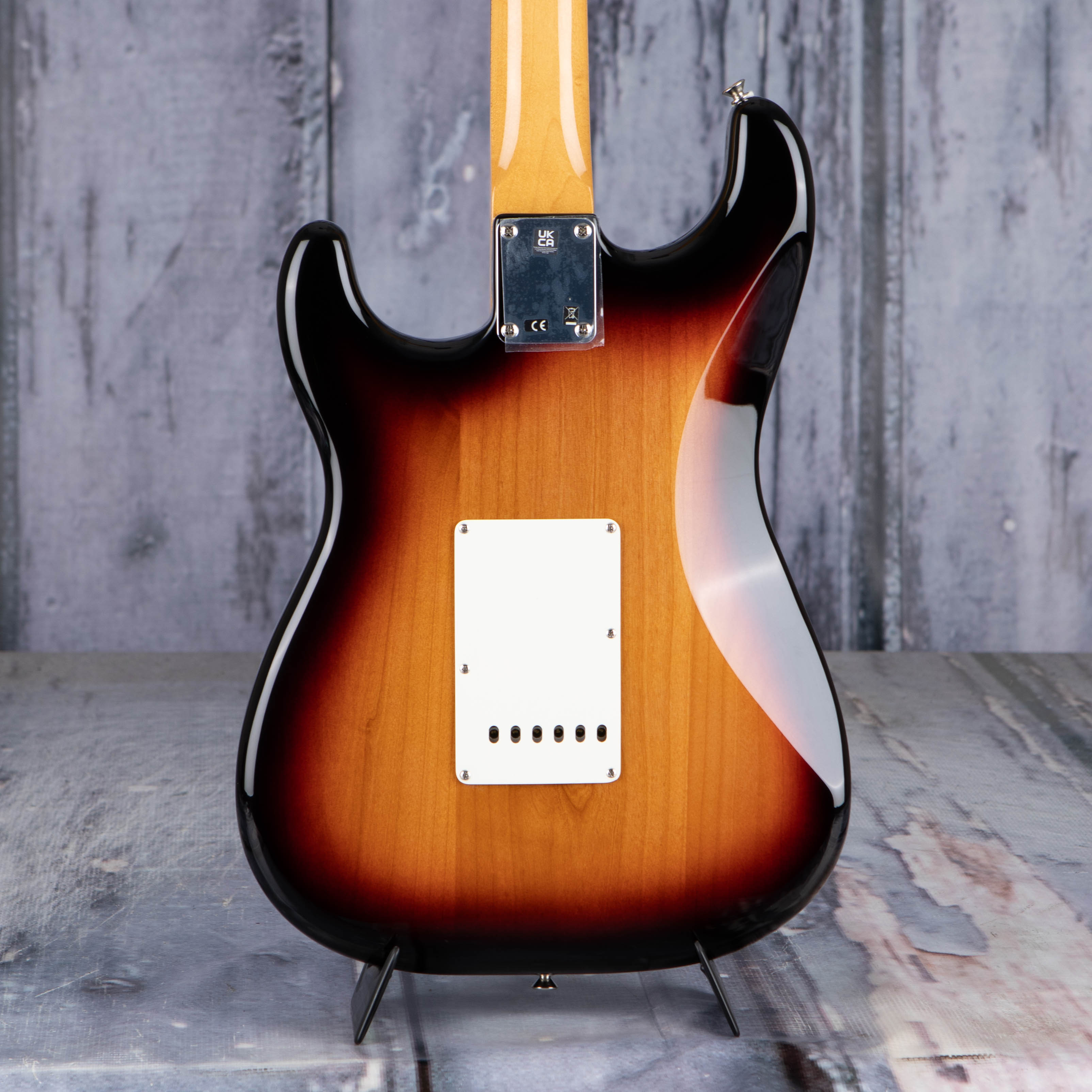 Fender Vintera II '60s Stratocaster Electric Guitar, 3-Color Sunburst, back closeup