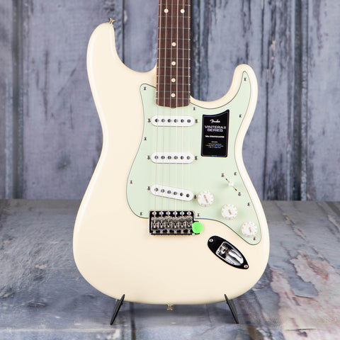 Fender Vintera II '60s Stratocaster Electric Guitar, Olympic White, front closeup