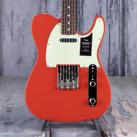 Fender Vintera II '60s Telecaster Electric Guitar, Fiesta Red, front headstock