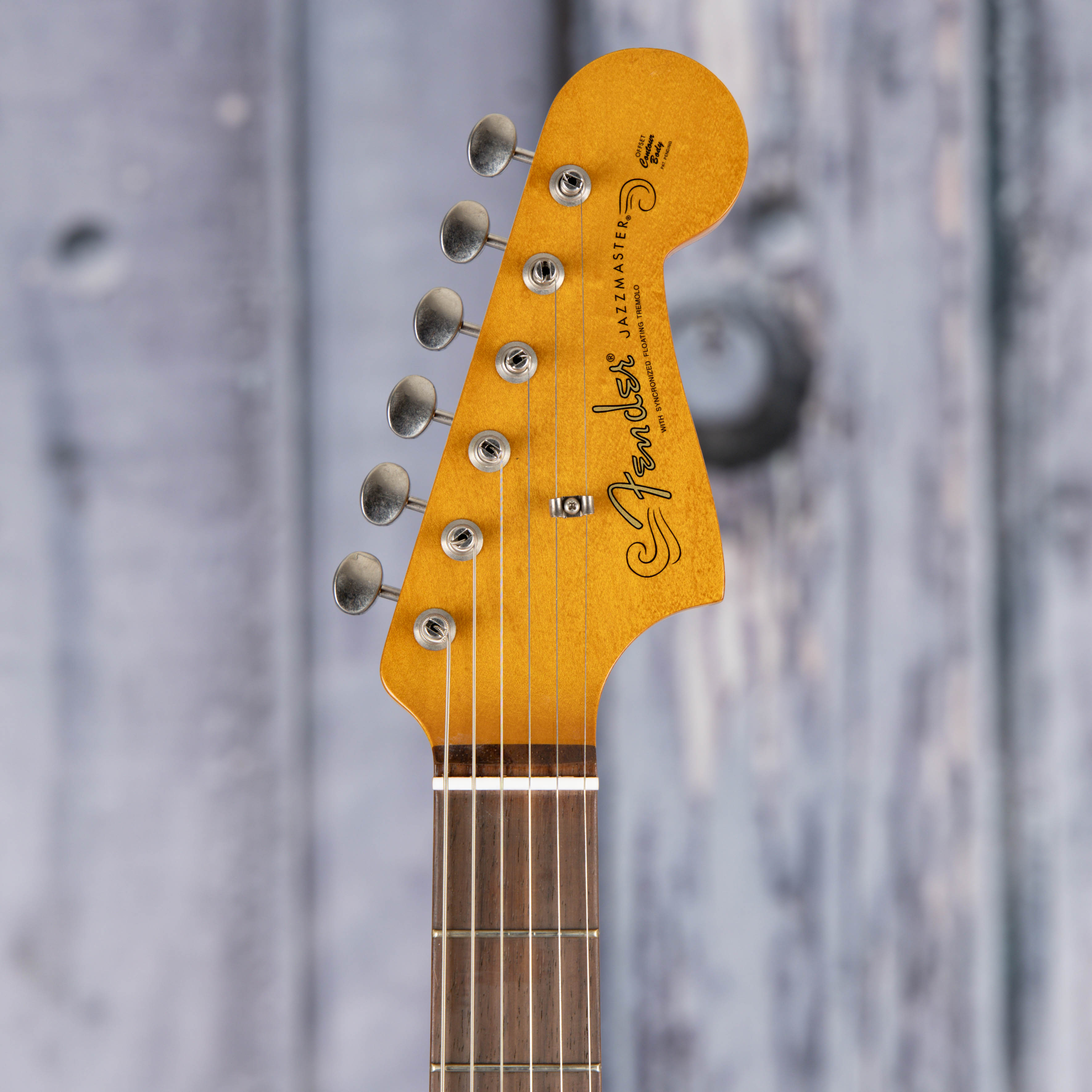 Fender Vintera II Road Worn '50s Jazzmaster Electric Guitar, 3-Color Sunburst, front headstock