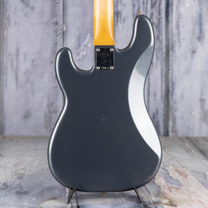 Fender Vintera II Road Worn '60s Precision Bass Guitar, Charcoal Frost Metallic, back closeup