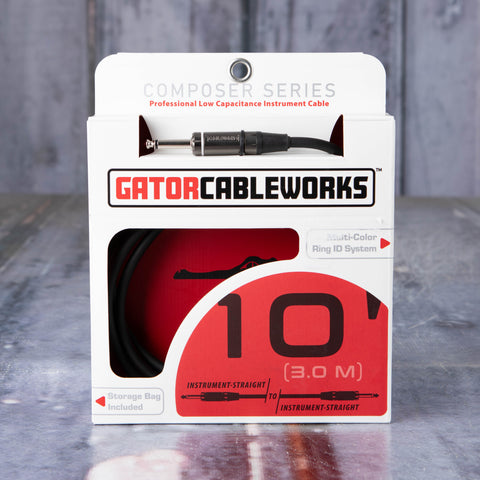 Gator Composer Series 10 Foot Strt To Strt Instrument Cable