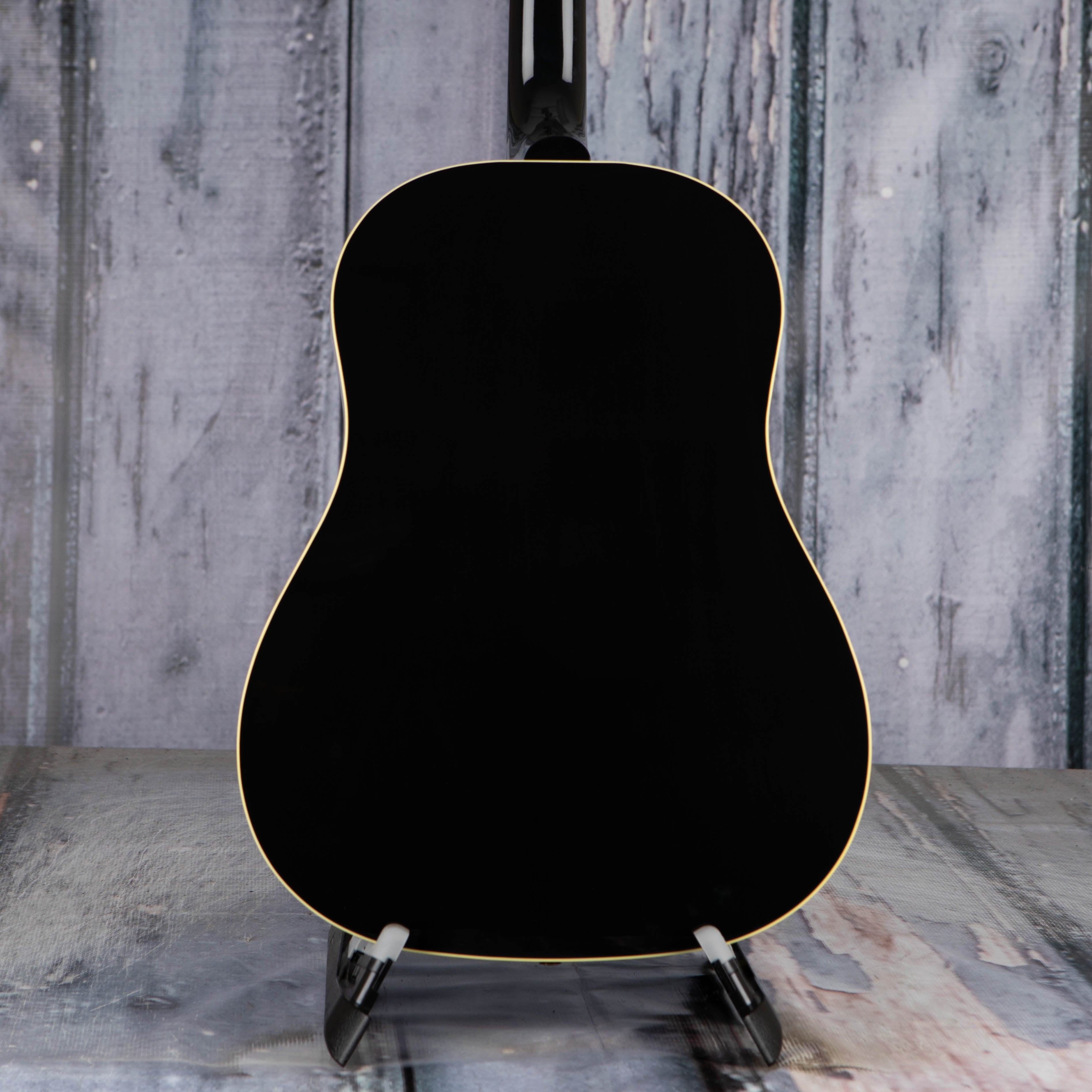 Gibson 50s J-45 Original Acoustic/Electric Guitar, Ebony, back closeup