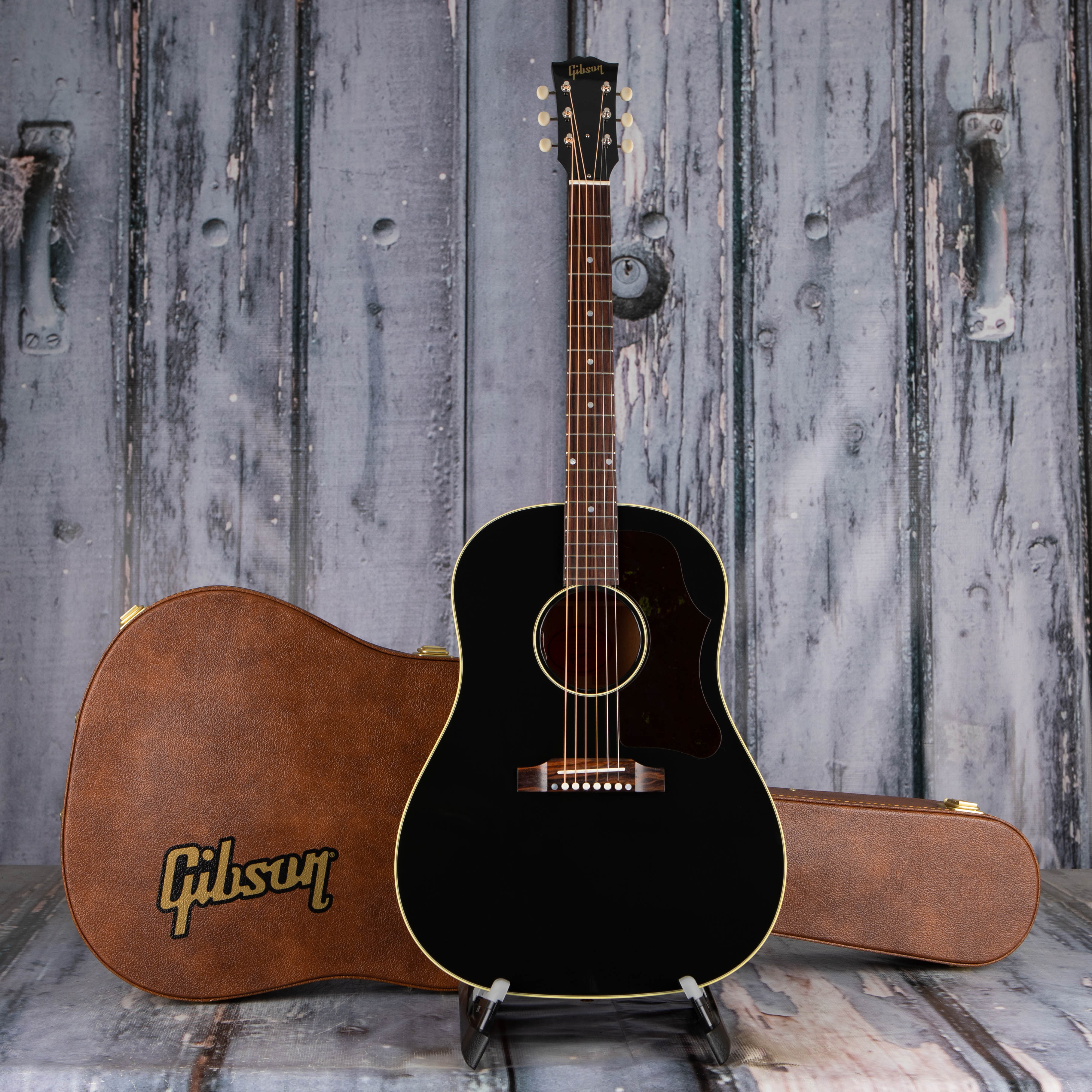 Gibson 50s J-45 Original Acoustic/Electric Guitar, Ebony, case