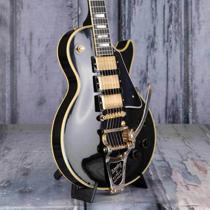 Gibson Custom Shop 1957 Les Paul Custom Reissue 3-Pickup With Bigsby Murphy Lab Light Aged, Ebony