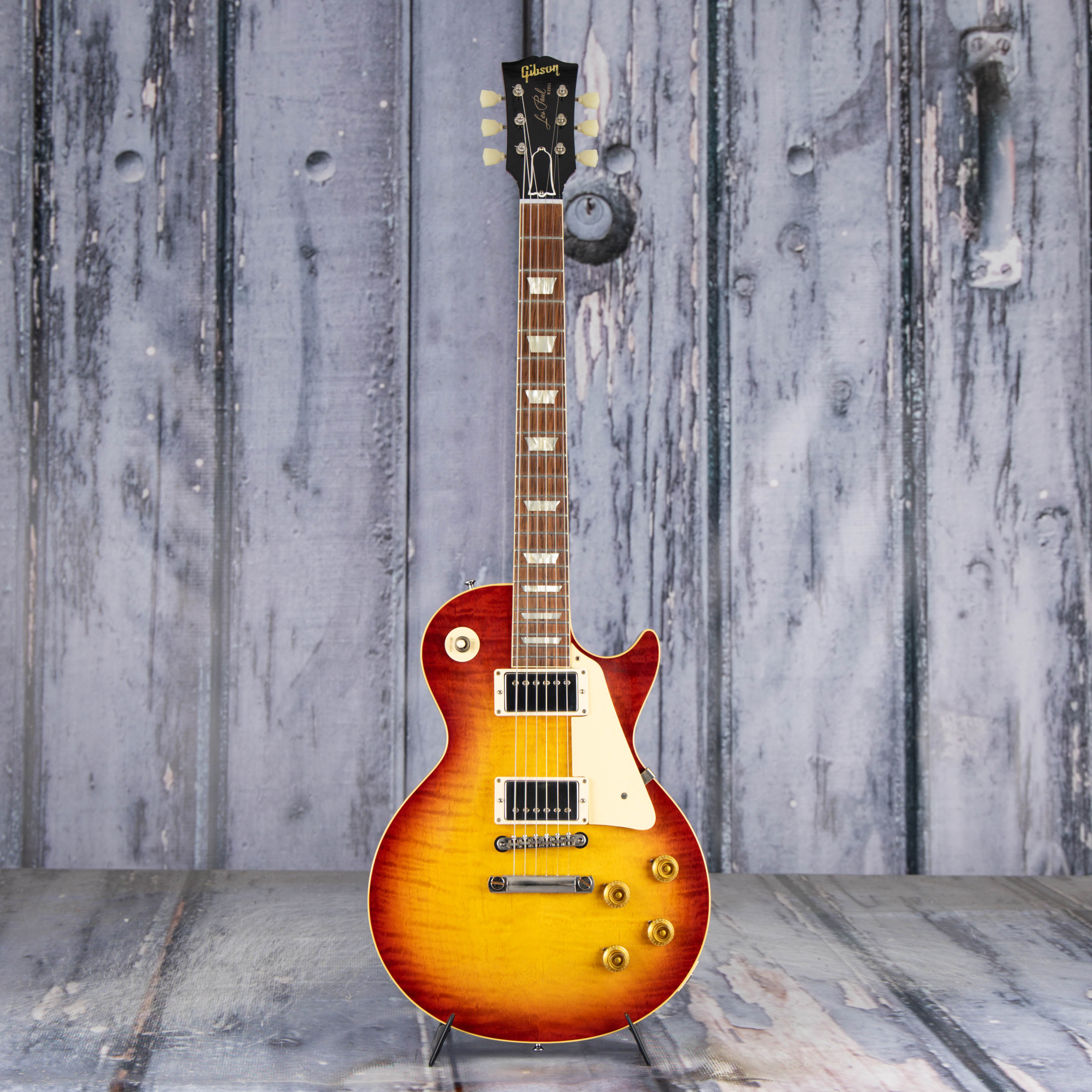 Gibson Custom Shop 1959 Les Paul Standard Reissue Murphy Lab Ultra Light Aged Electric Guitar, Factory Burst, front
