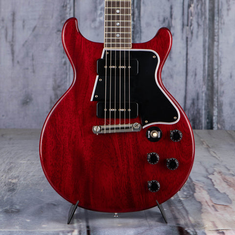 Gibson Custom Shop 1960 Les Paul Special Double Cut Reissue Electric Guitar, Cherry Red, front closeup